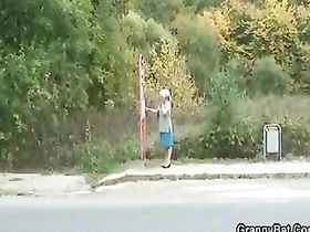 Пожилая женщина отсосала у парня