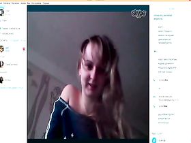 Сладкий вирт с молодой стройной дивчиной по Skype